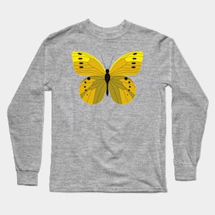 Yellow Butterfly Long Sleeve T-Shirt